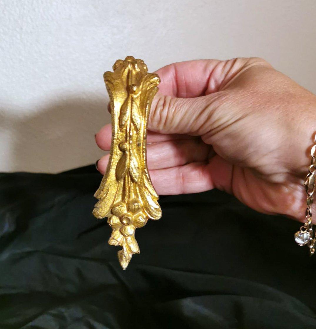 Louis XVI Style 11 Gilt And Chiseled Bronze French Curtain Rings 12