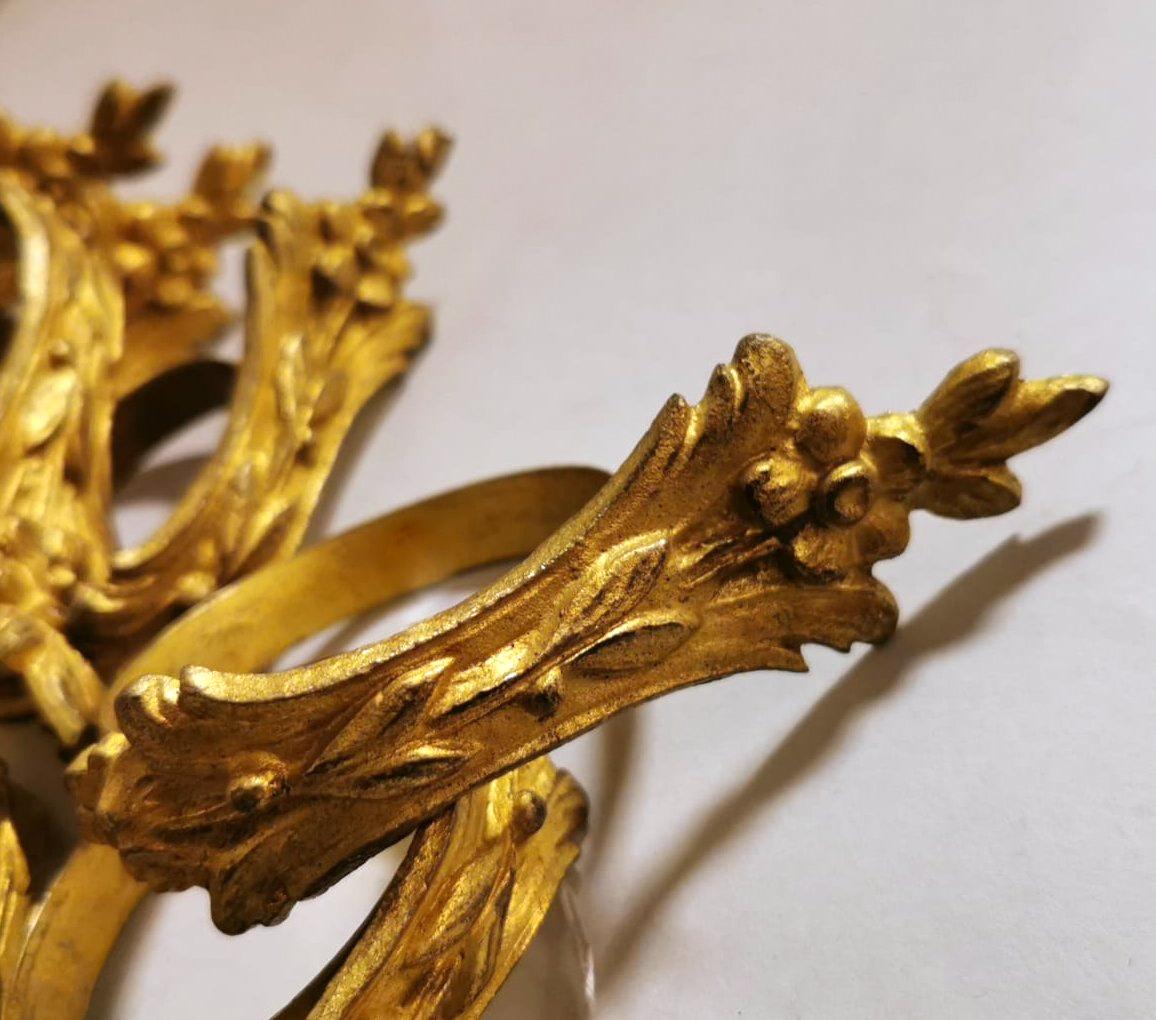 Louis XVI Stil 11 vergoldet und ziseliert Bronze Französisch Vorhangringe im Angebot 3