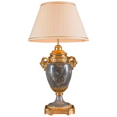 Louis XVI Style 19th Century Antique Marble Table Lamp