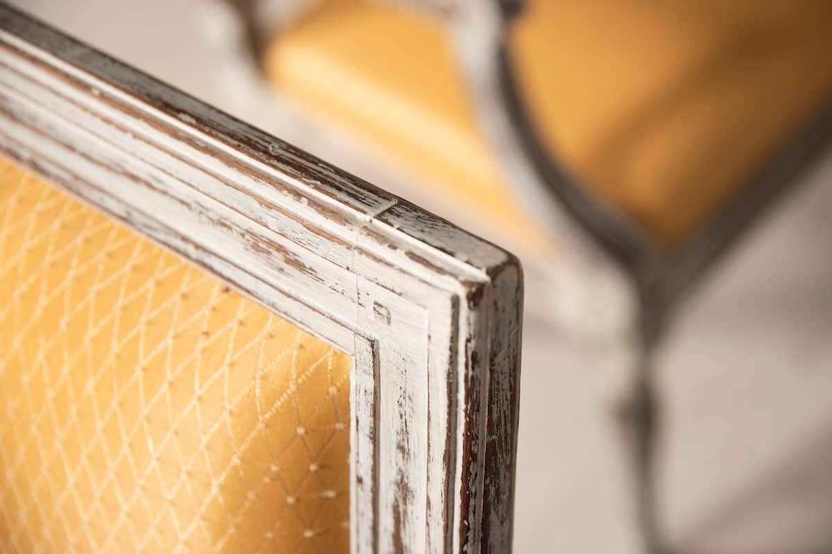 Louis XVI Style 3 Distressed Armchairs For Sale 10