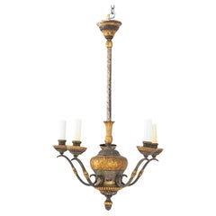 Louis XVI Style 5-Branch Bronze Chandelier