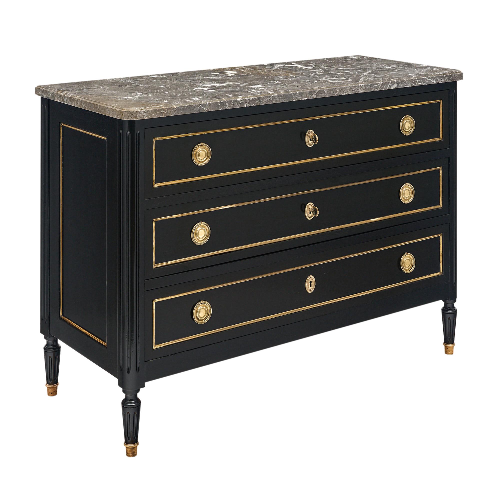 French Louis XVI Style Antique Chest of Drawers For Sale