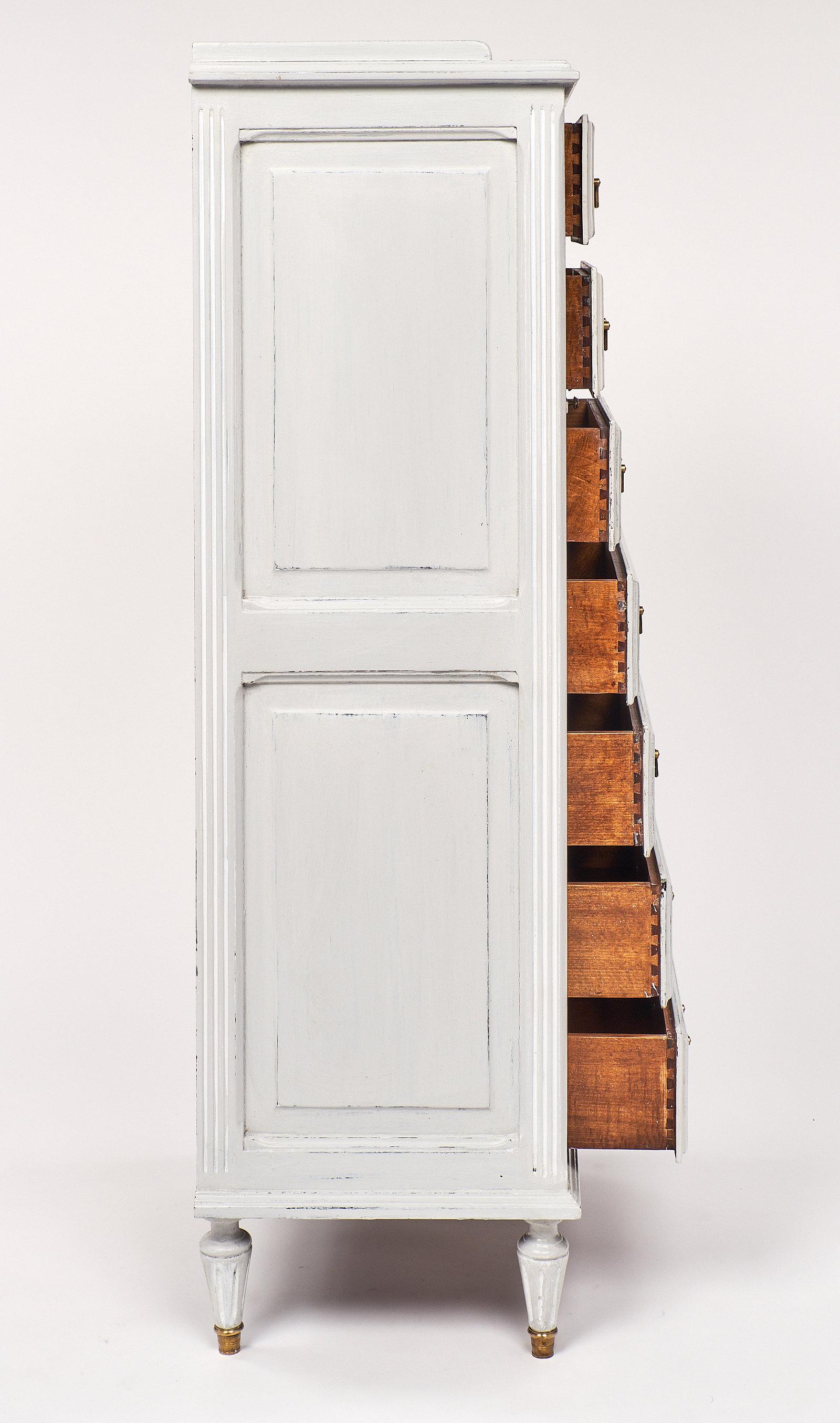 Ottone Semainier dipinto in stile Luigi XVI Antique French in vendita