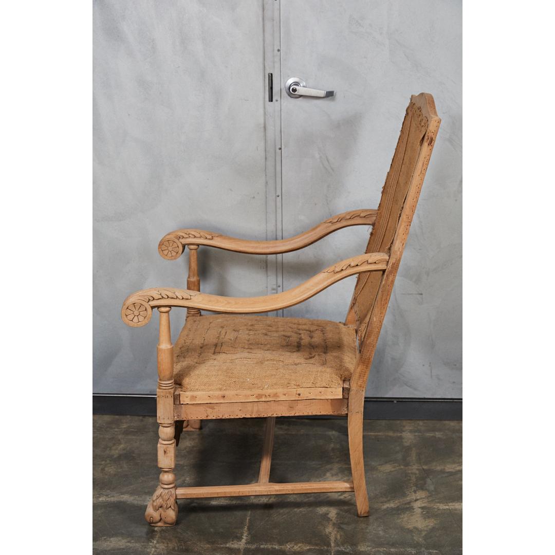 Louis XVI Style Armchair In Good Condition For Sale In Culver City, CA