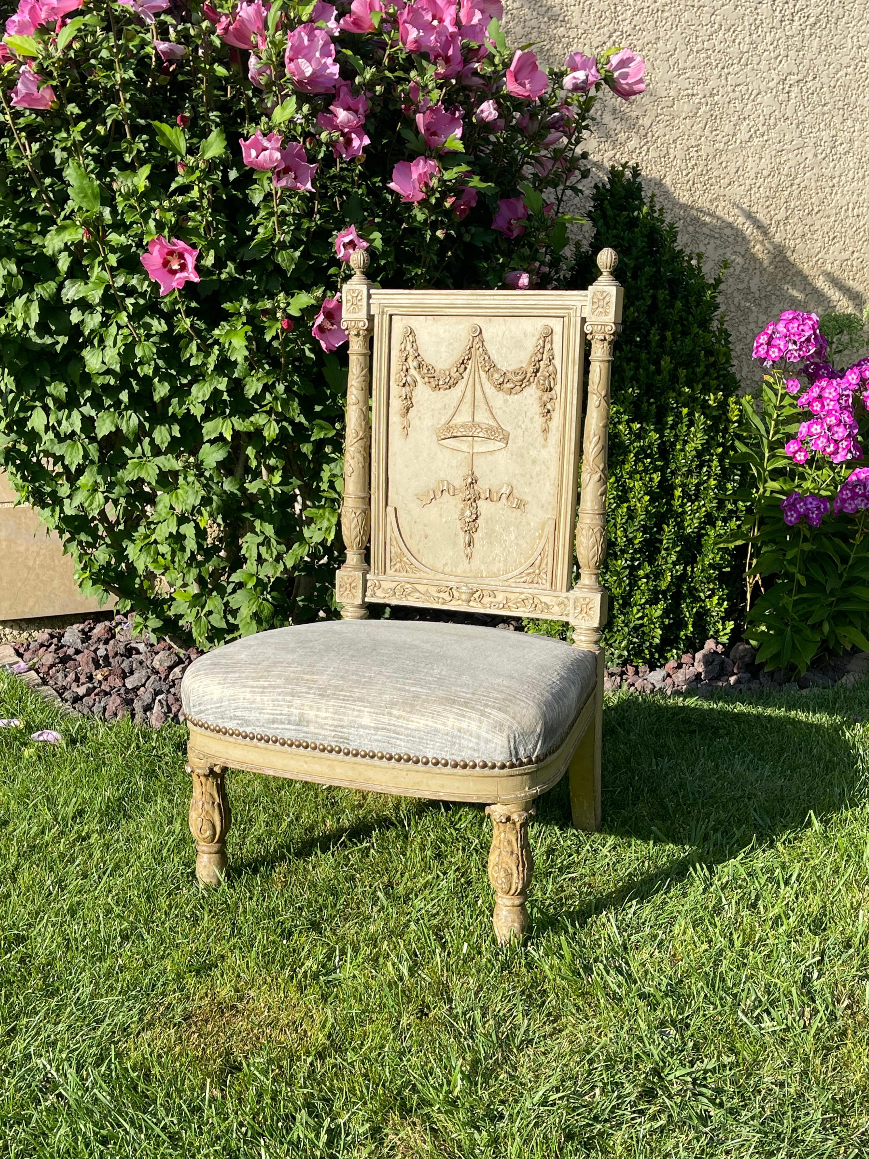 Sillón / Sillita estilo Luis XVI en venta 7