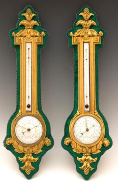 Louis XVI Style Barometers and Thermometers by H. Dasson, France, Circa 1880