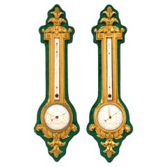 Louis XVI Style Barometers and Thermometers by H. Dasson, France, Circa 1880