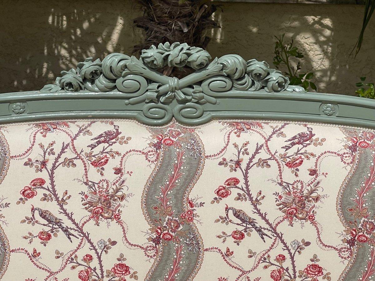 French Louis XVI Style Bed and Nightstand - XIXth century For Sale