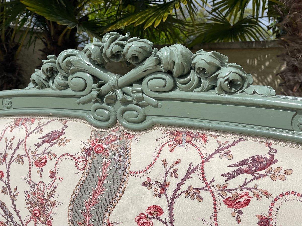 Louis XVI Style Bed and Nightstand - XIXth century In Good Condition For Sale In Beaune, FR