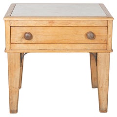Louis XVI Style Bedside Table with Marble Top