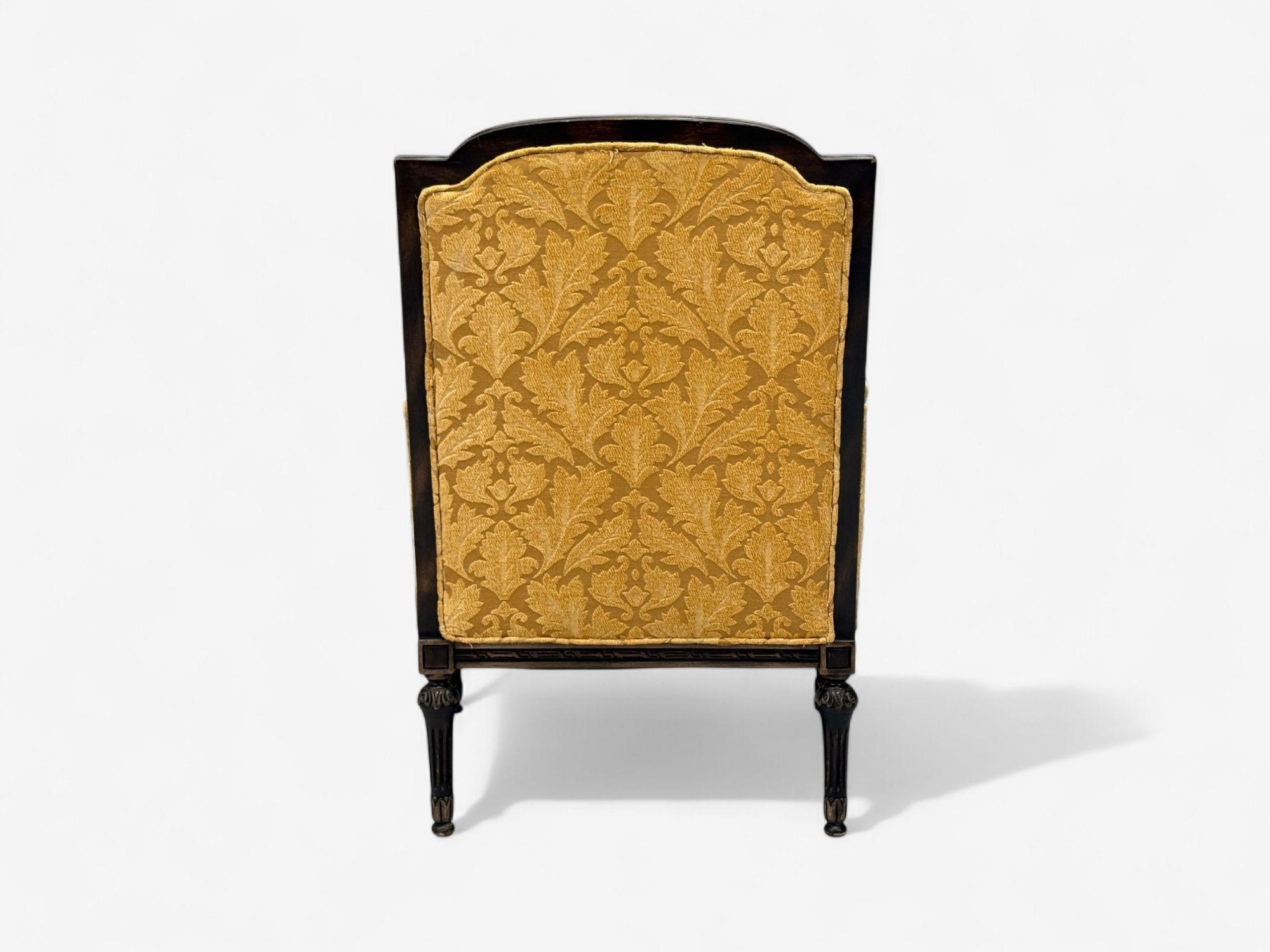 Louis XVI Style, Beige Fabric, Mahogany, Lounge Chairs, France, 1920s For Sale 7