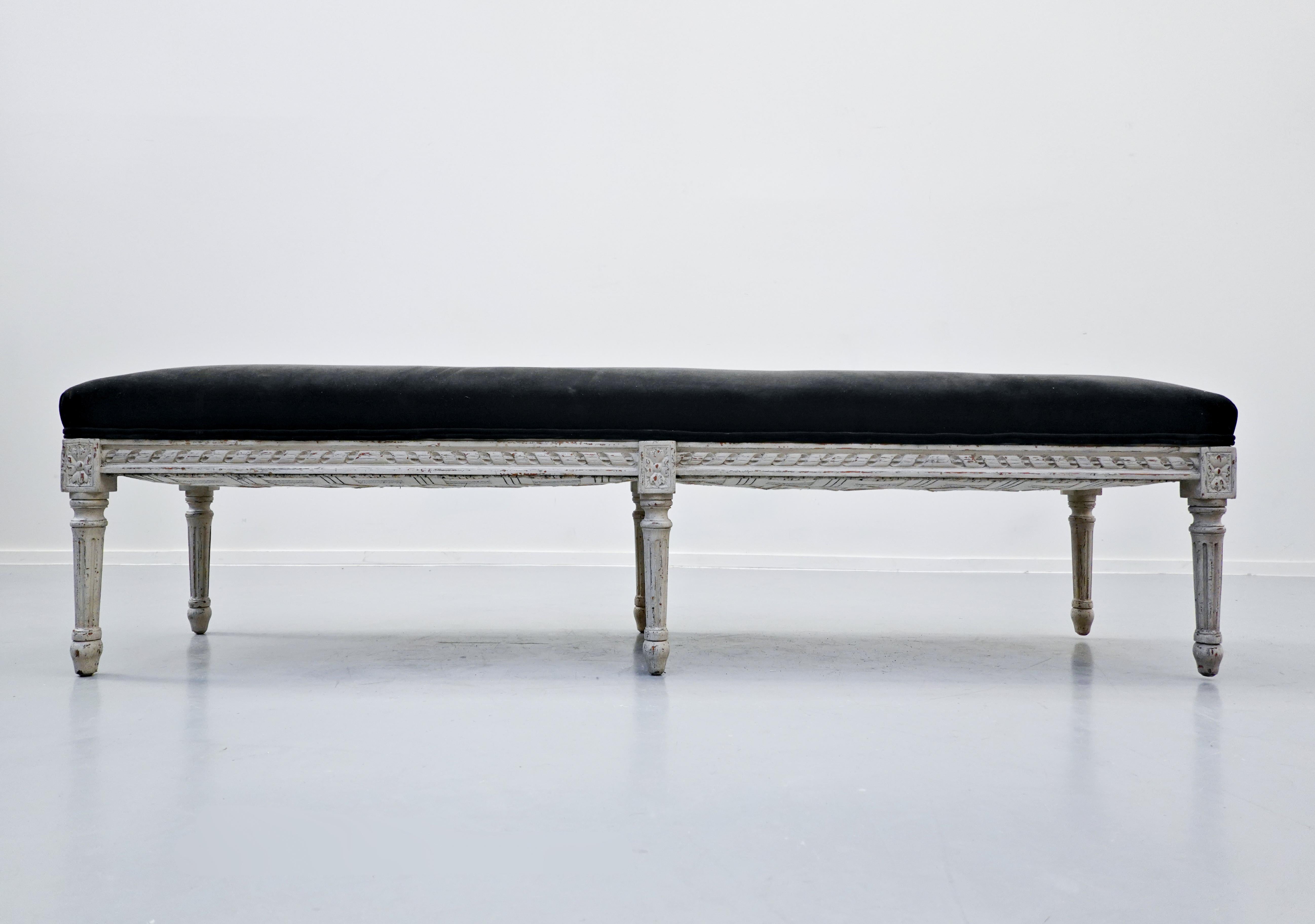 Contemporary Louis XVI Style Bench, Belgium