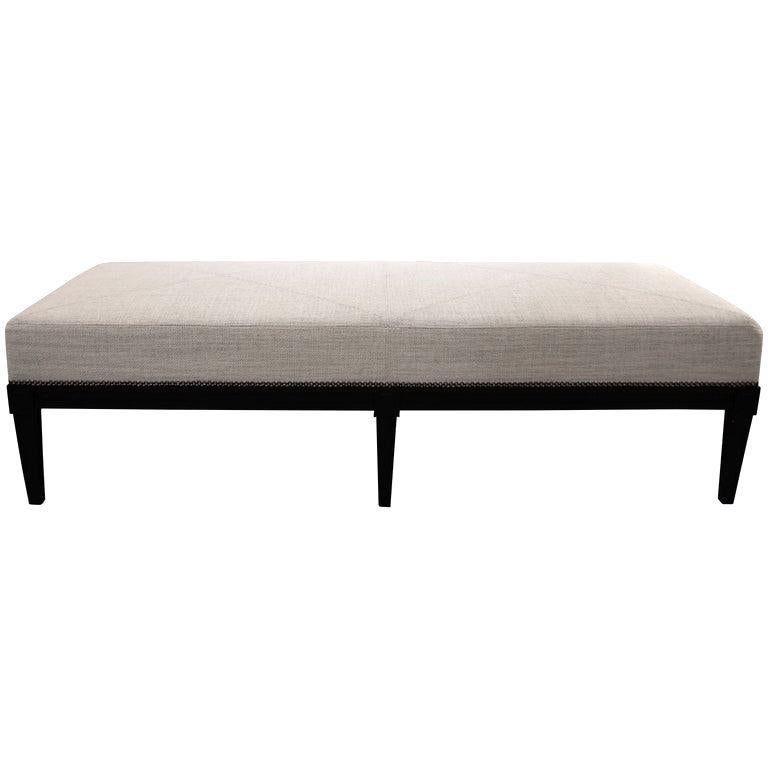 Arhaus Style Louis XVI Bench For Sale at 1stDibs