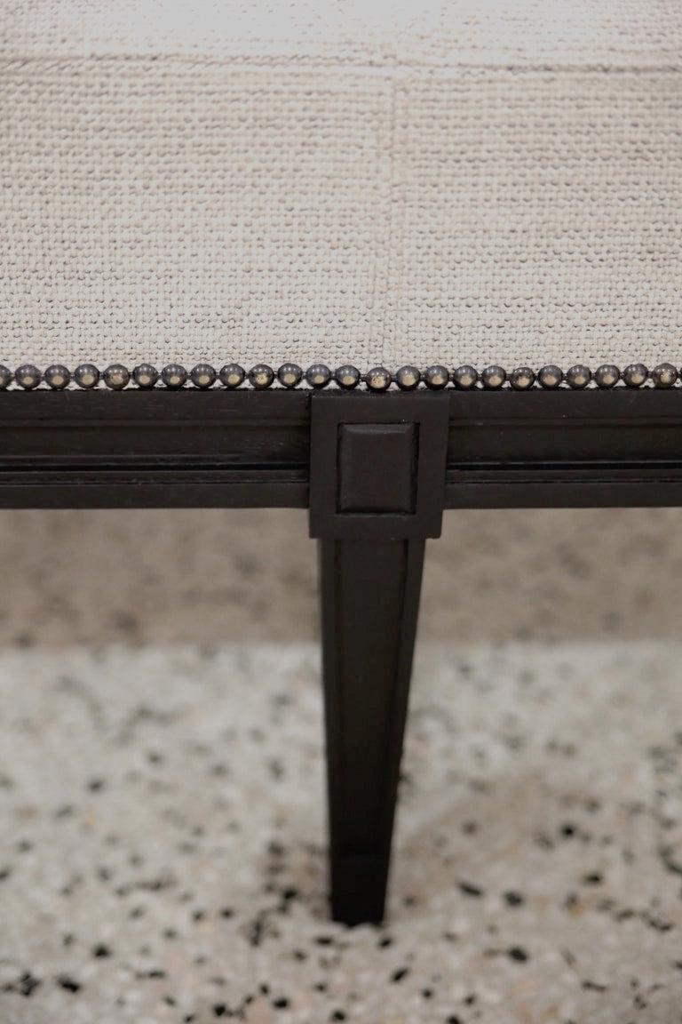 Painted Arhaus Style Louis XVI  Bench For Sale