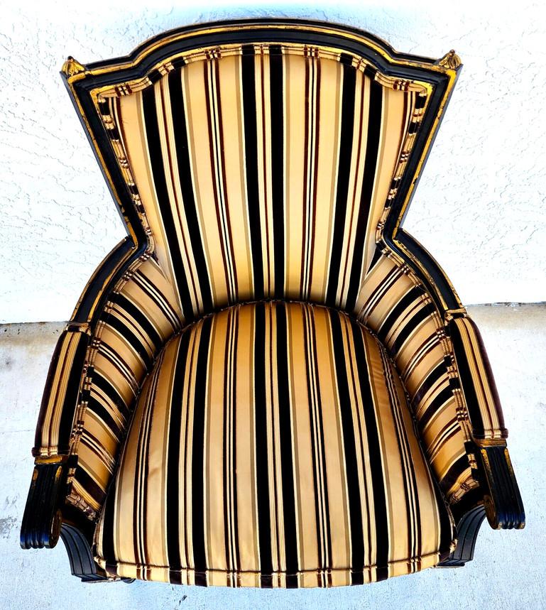 Late 20th Century Louis XVI Style Bergere Armchair by Century Furniture