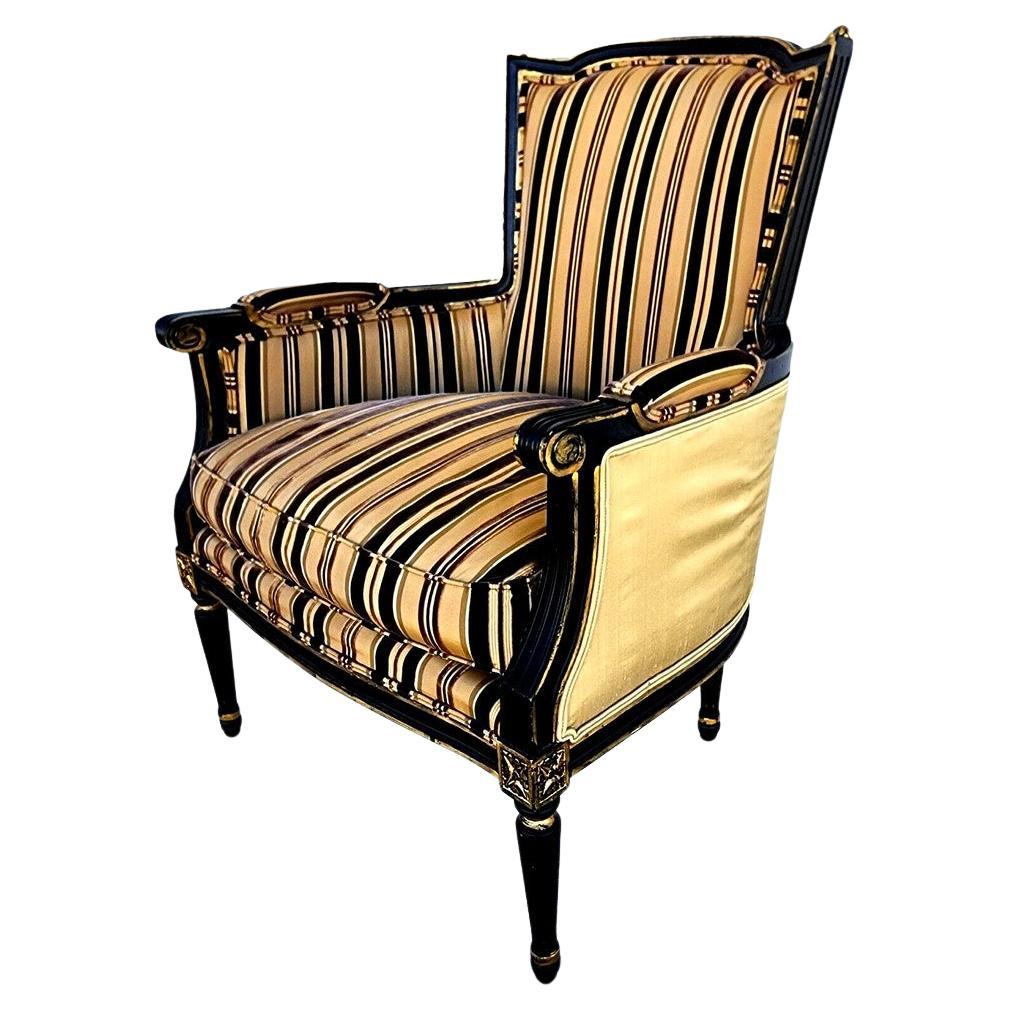 Louis XVI Style Bergere Armchair by Century Furniture