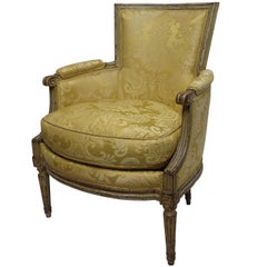 Louis XVI Style Bergère Chair, French, Late 19th to Early 20th Century