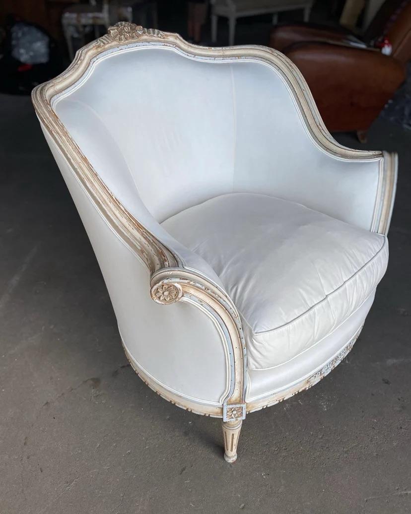 European Louis XVI Style Bergere Chairs For Sale
