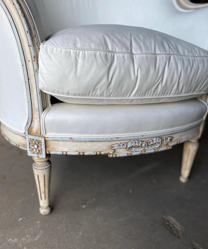 19th Century Louis XVI Style Bergere Chairs For Sale