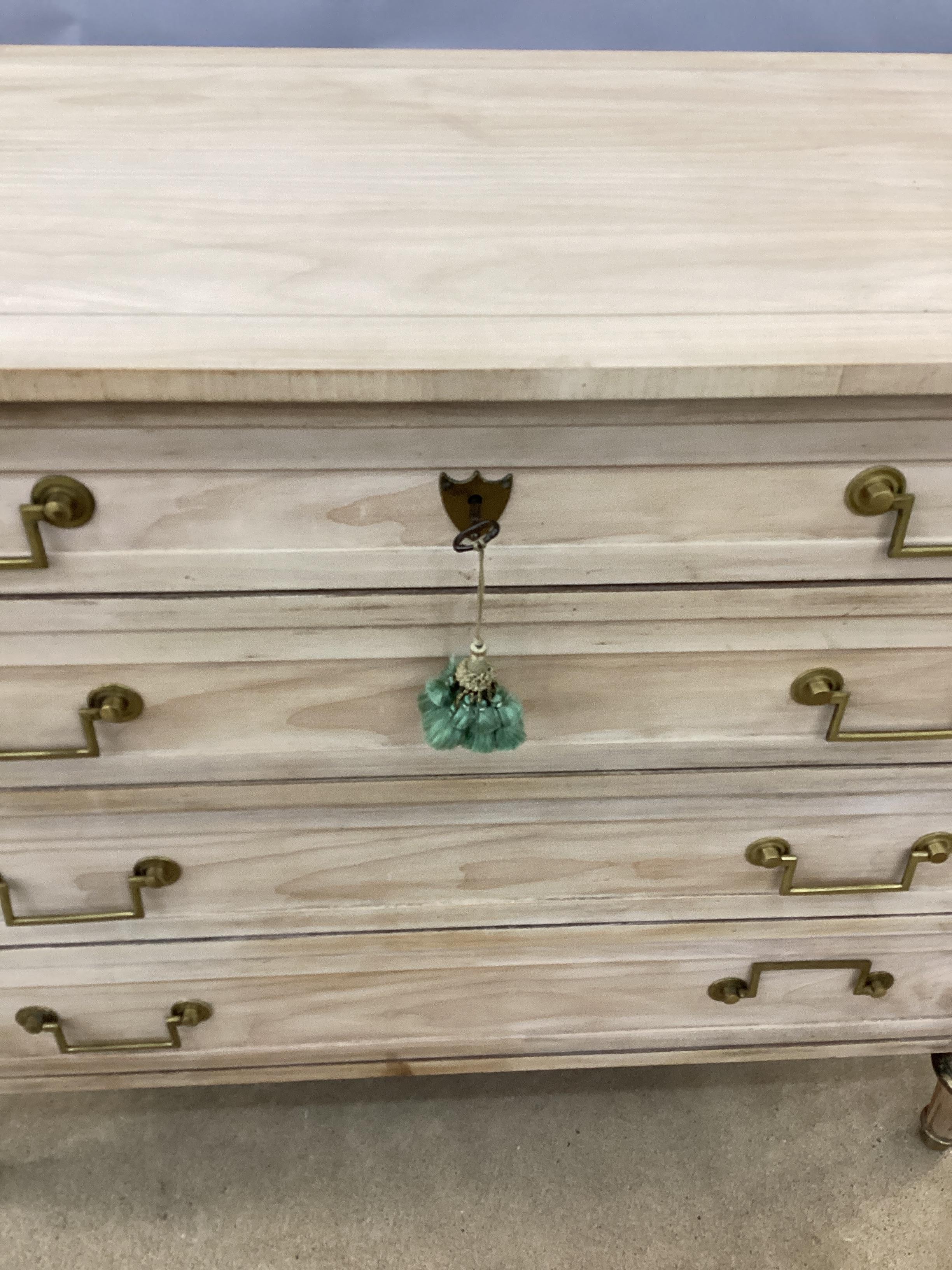Louis XVI Style Bleached Chest by Baker Furniture Company  In Good Condition For Sale In Chapel Hill, NC