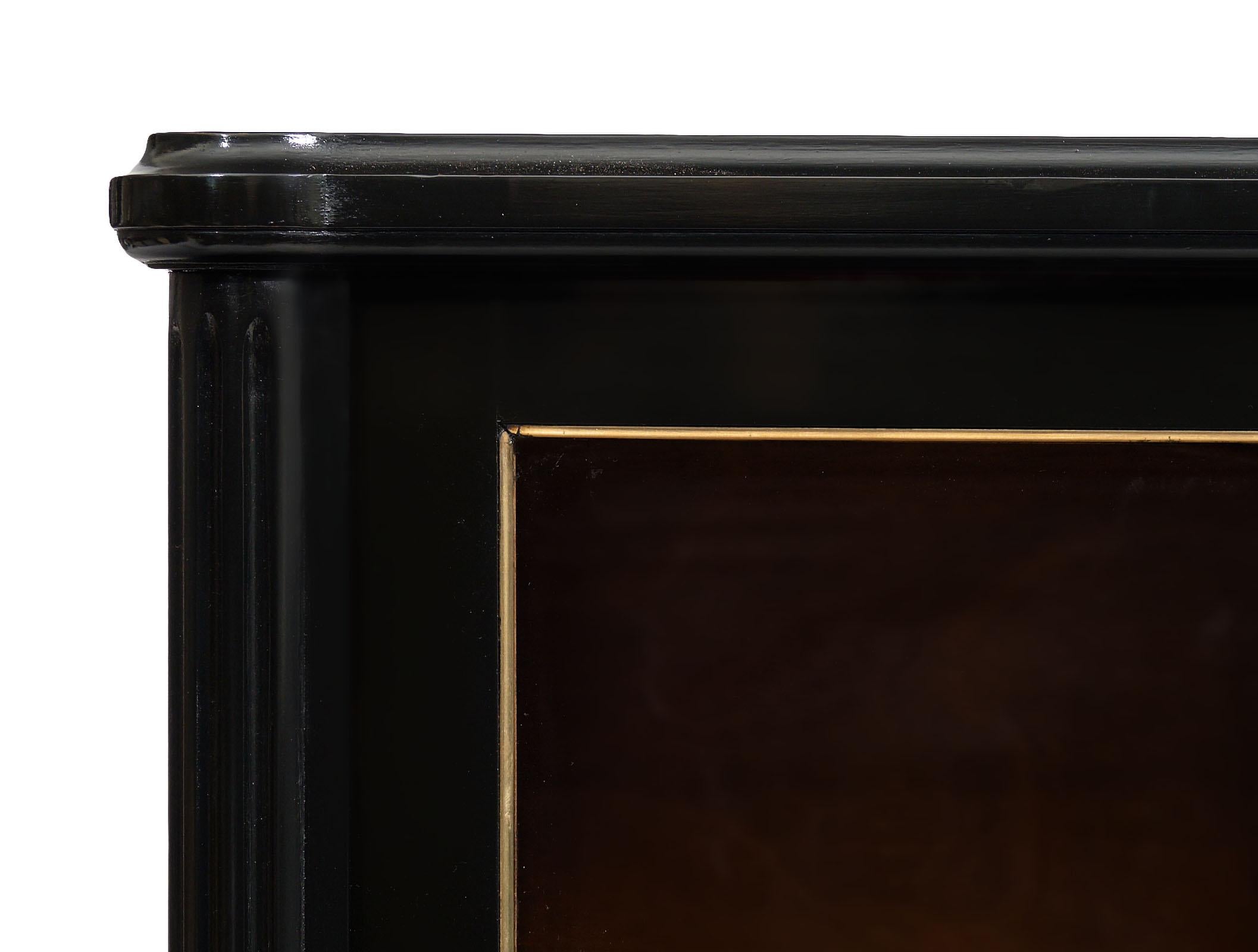 Ebonized Louis XVI Style Bookcase