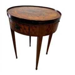 Tavolo da gioco Bouillotte in stile Luigi XVI con piano reversibile