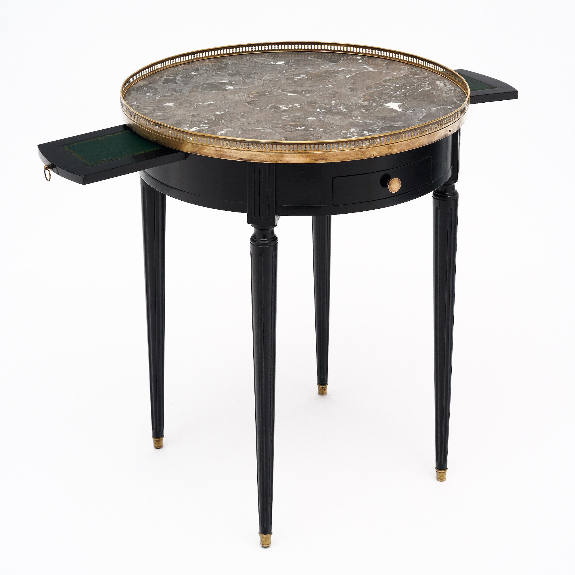 Ebonized Louis XVI Style Bouillotte Table For Sale