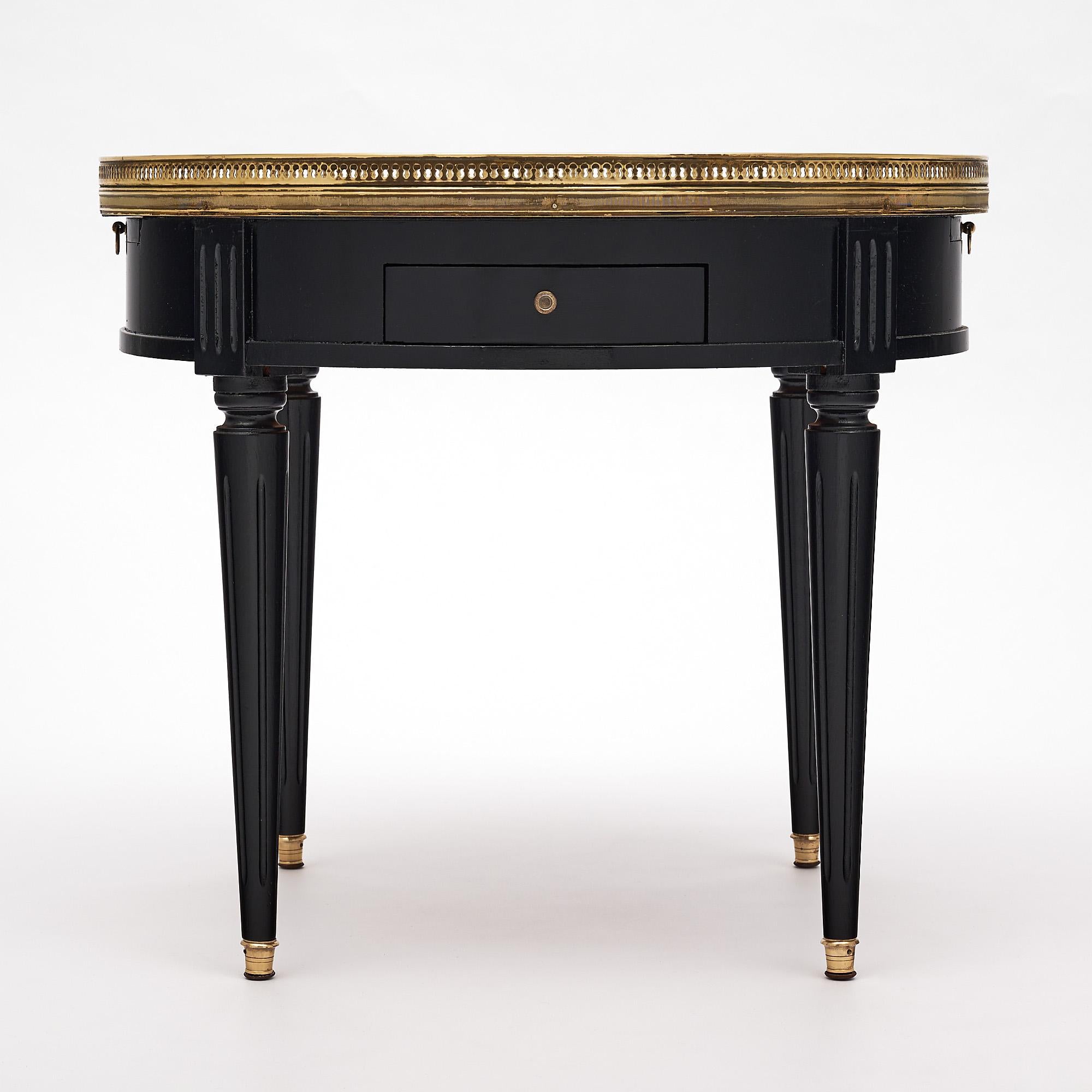 Louis XVI Style Bouillotte Table with Leaves 1