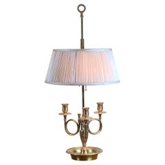 Louis XVI Style Brass and Tole Bouillotte Lamp