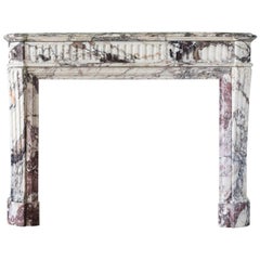 Louis XVI Style Breche Violette Fireplace