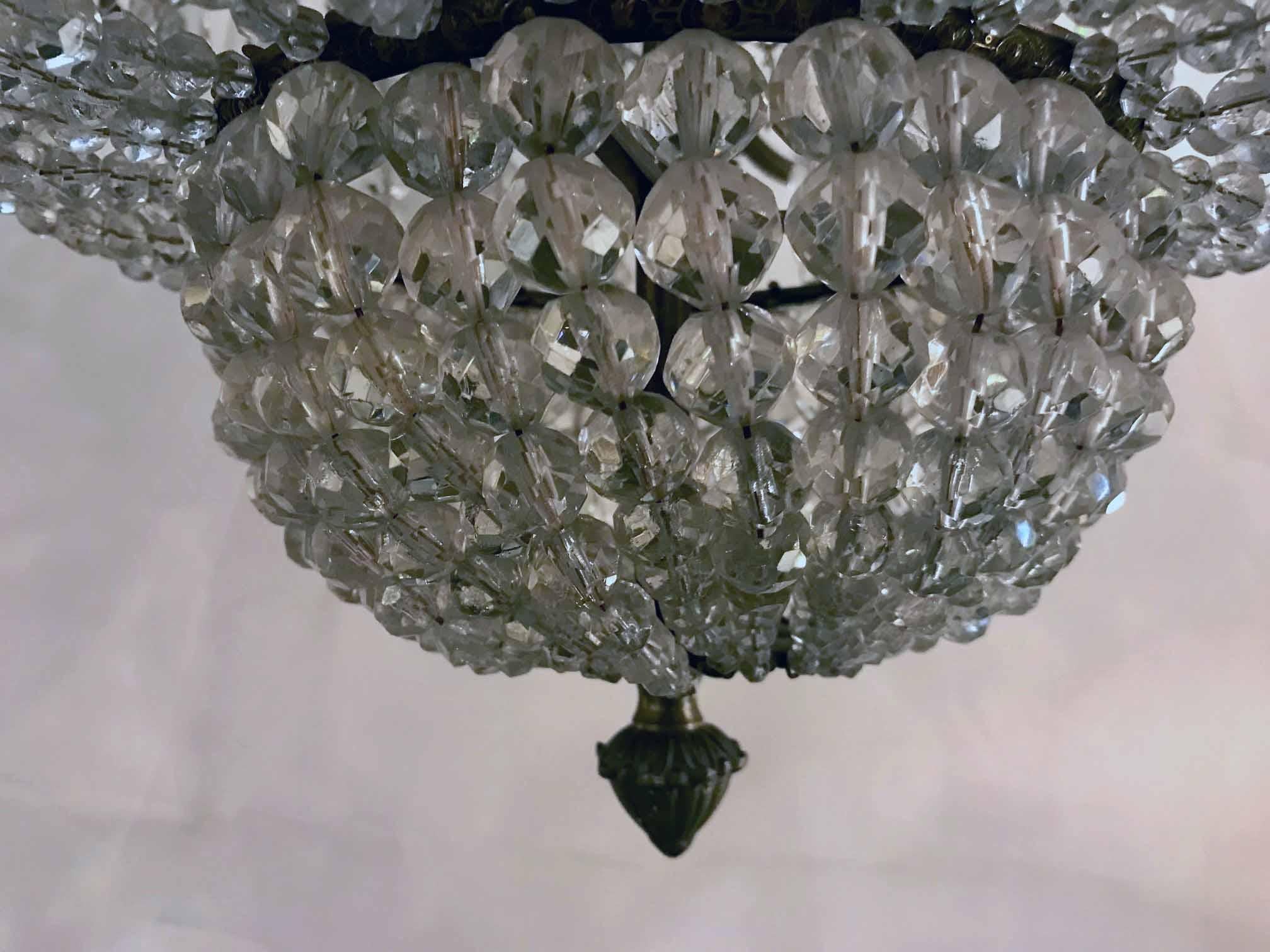 Louis XVI Style Bronze and Crystal Chandelier ,   For Sale 3