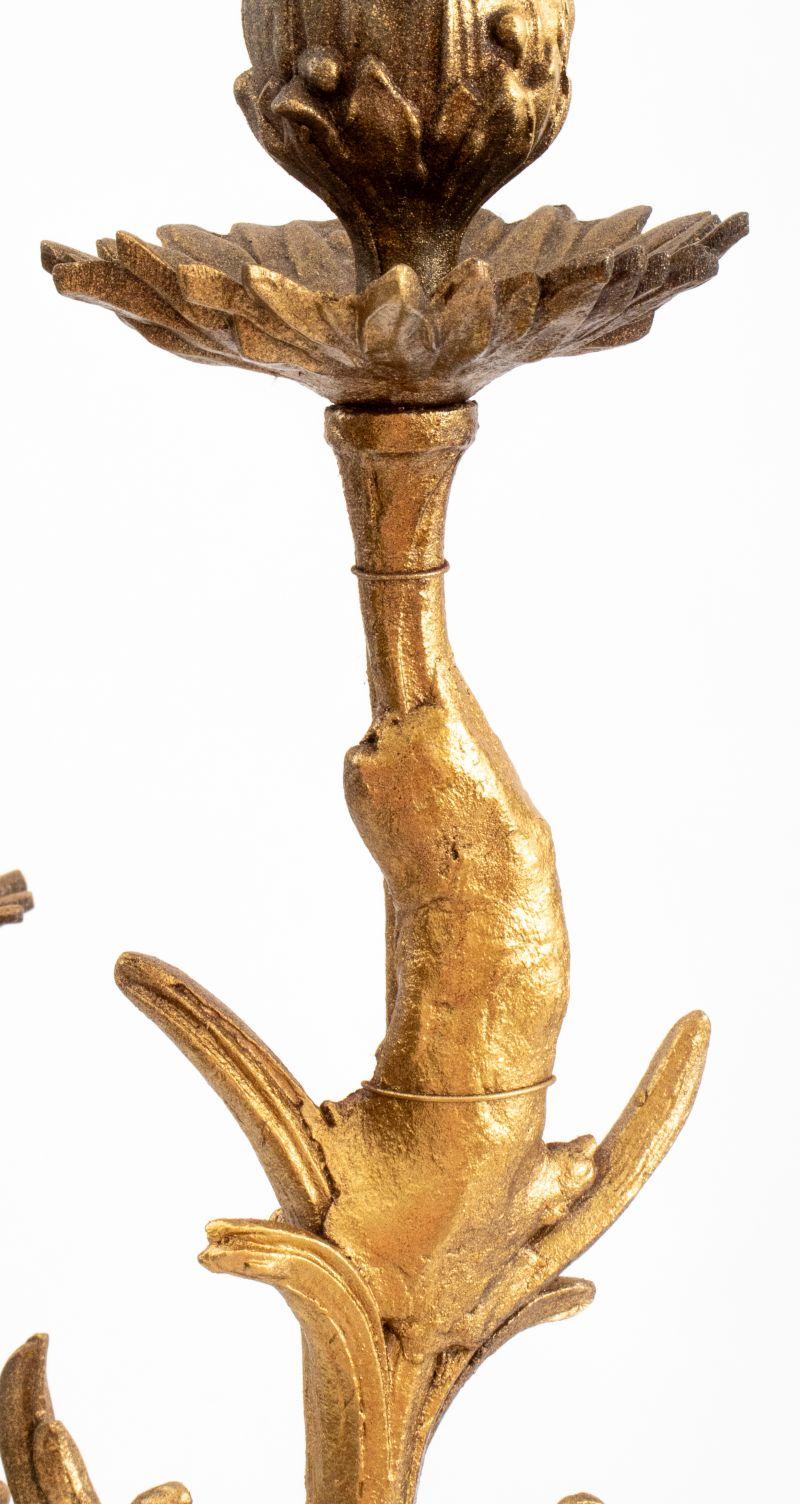 Louis XVI Style Bronze Candelabra Mounted as Lamp For Sale 3