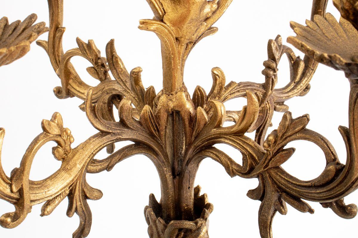 Louis XVI Style Bronze Candelabra Mounted as Lamp For Sale 4