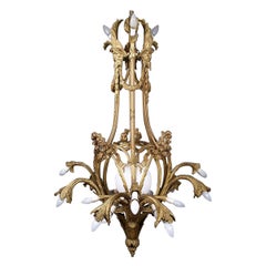 Louis XVI Style Bronze Chandelier with Nineteen Light Points