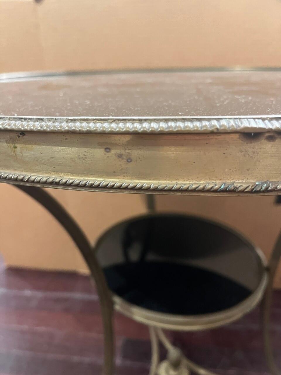 Table à Gueridon en bronze de style Louis XVI en vente 1