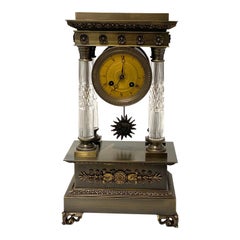 Louis XVI Style Bronze Mantle Clock