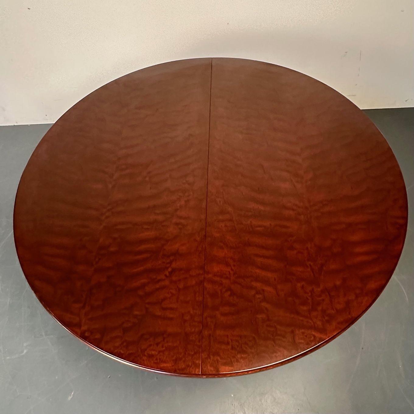 Louis XVI Style Bronze Mounted Center or Dining Table, Plum Pudding Veneer For Sale 7