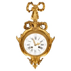 Louis XVI Style Bronze Wall Clock Retailed By Tiffany