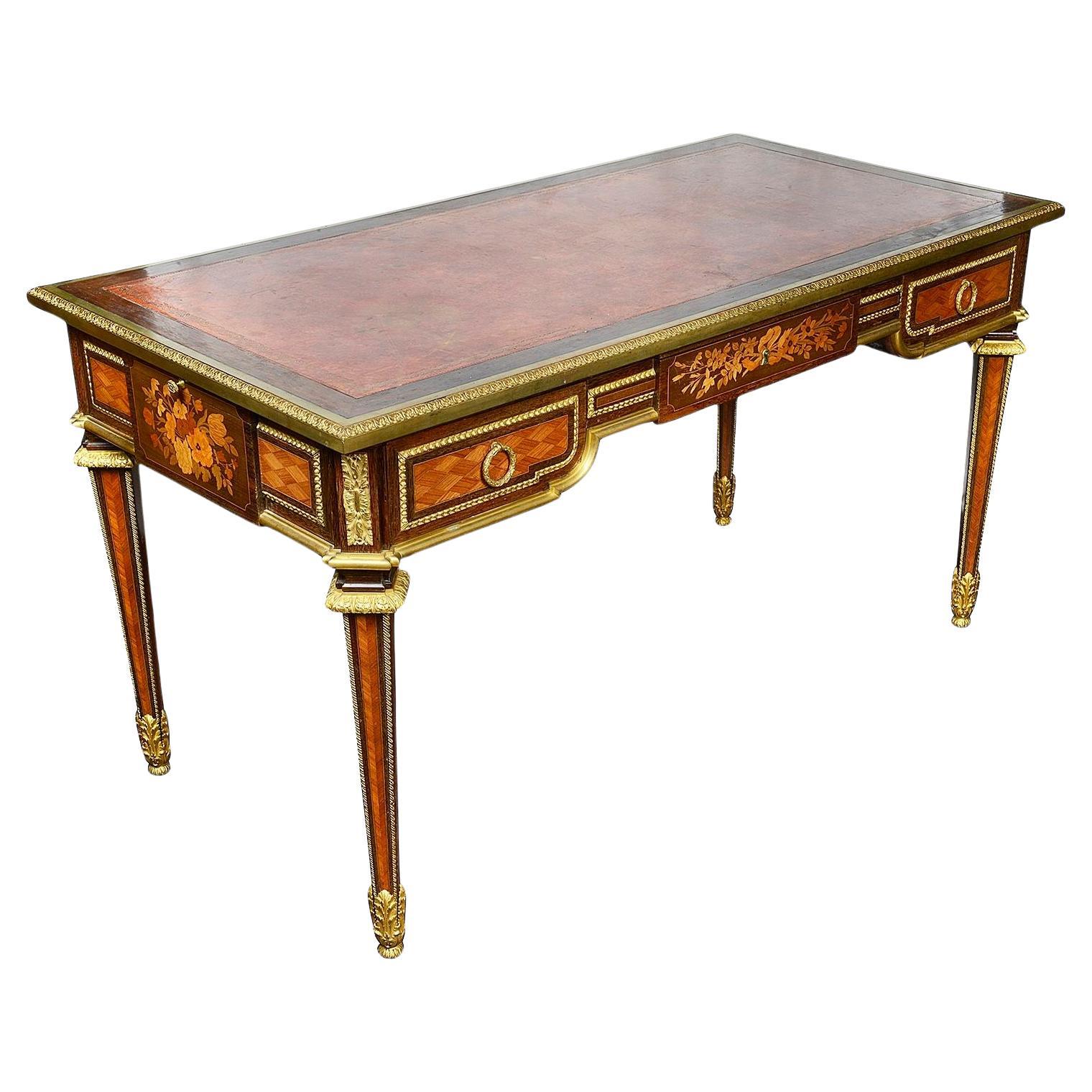 Louis XVI style Bureau plat, 19th Century For Sale