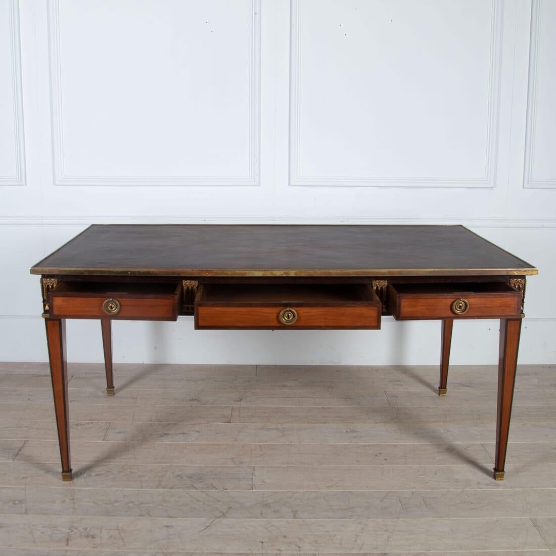 French Louis XVI Style Bureau Plat