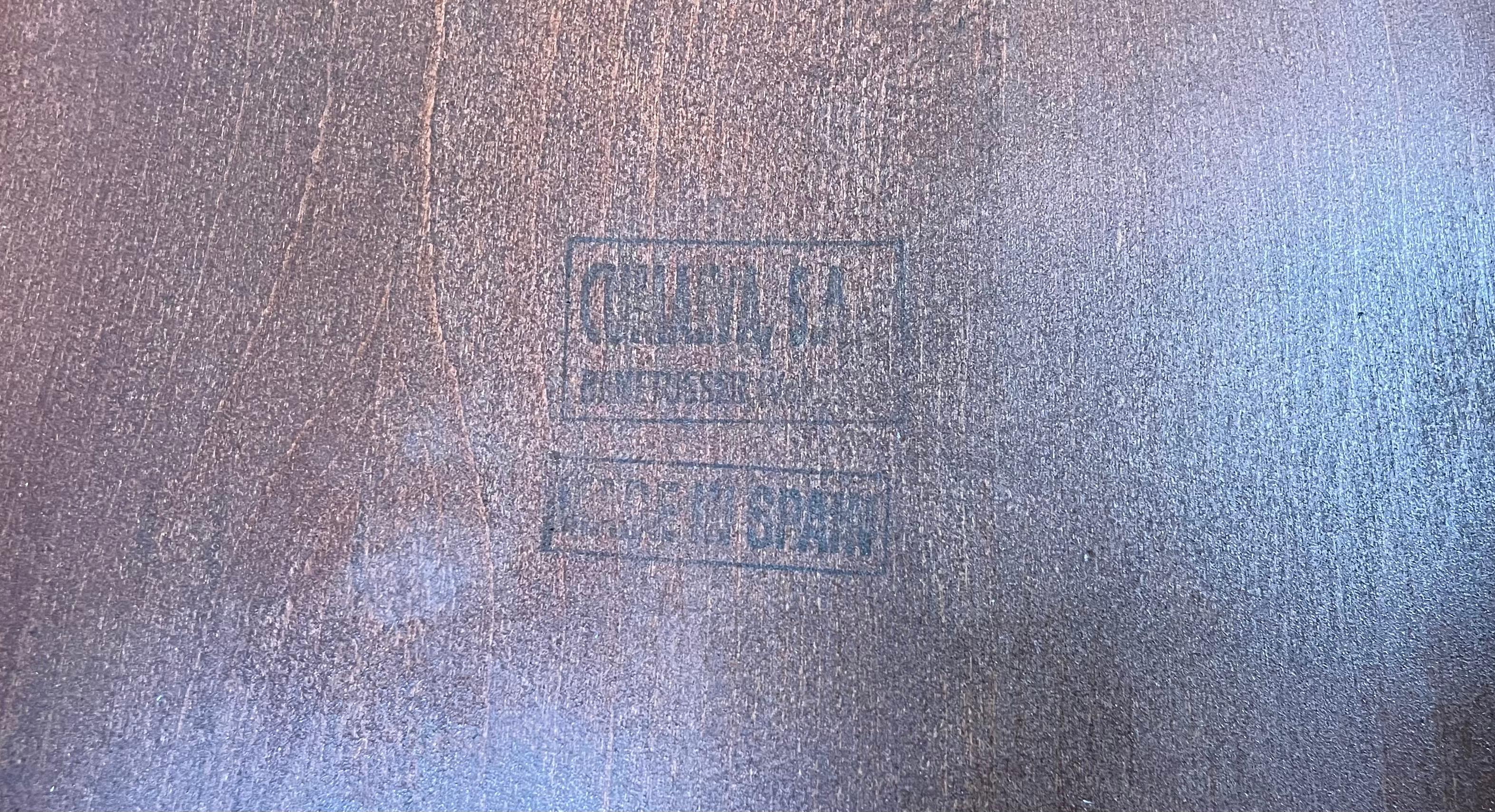 Acajou Table d'appoint de style Louis XVI en bois de ronce et acajou Espagne 21e siècle en vente