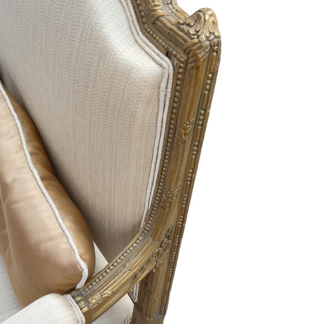 Canapé de style Louis XVI Upholstering circa 1890 en vente 1