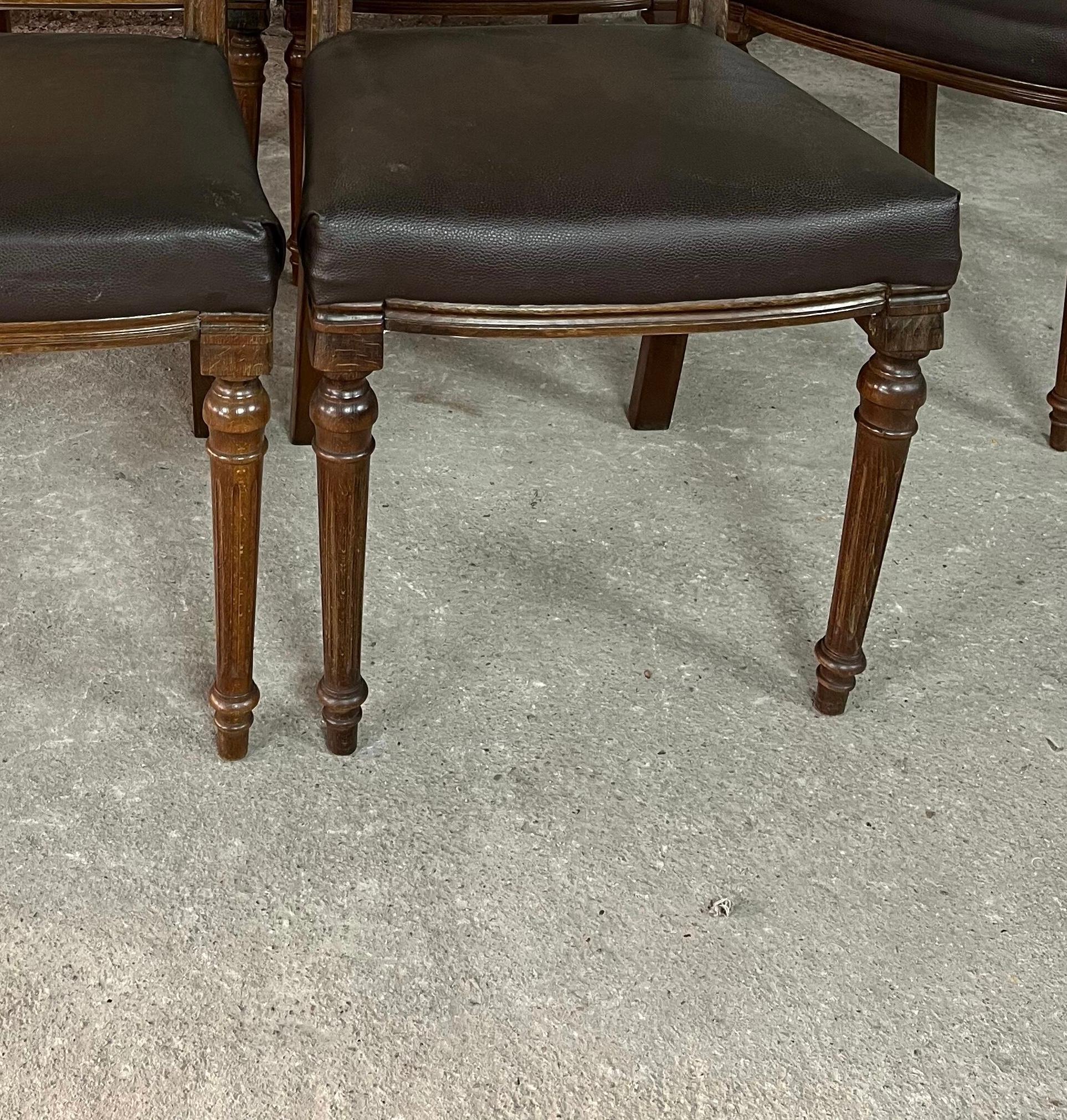 Louis XVI Style Cane Back Dining Chairs – Set of 6 im Angebot 1