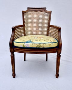 John Widdicomb Louis XVI Caned Faux Bamboo Chair