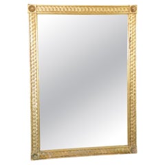Louis XVI Style Carved Gilt Mirror By Friedman Brothers