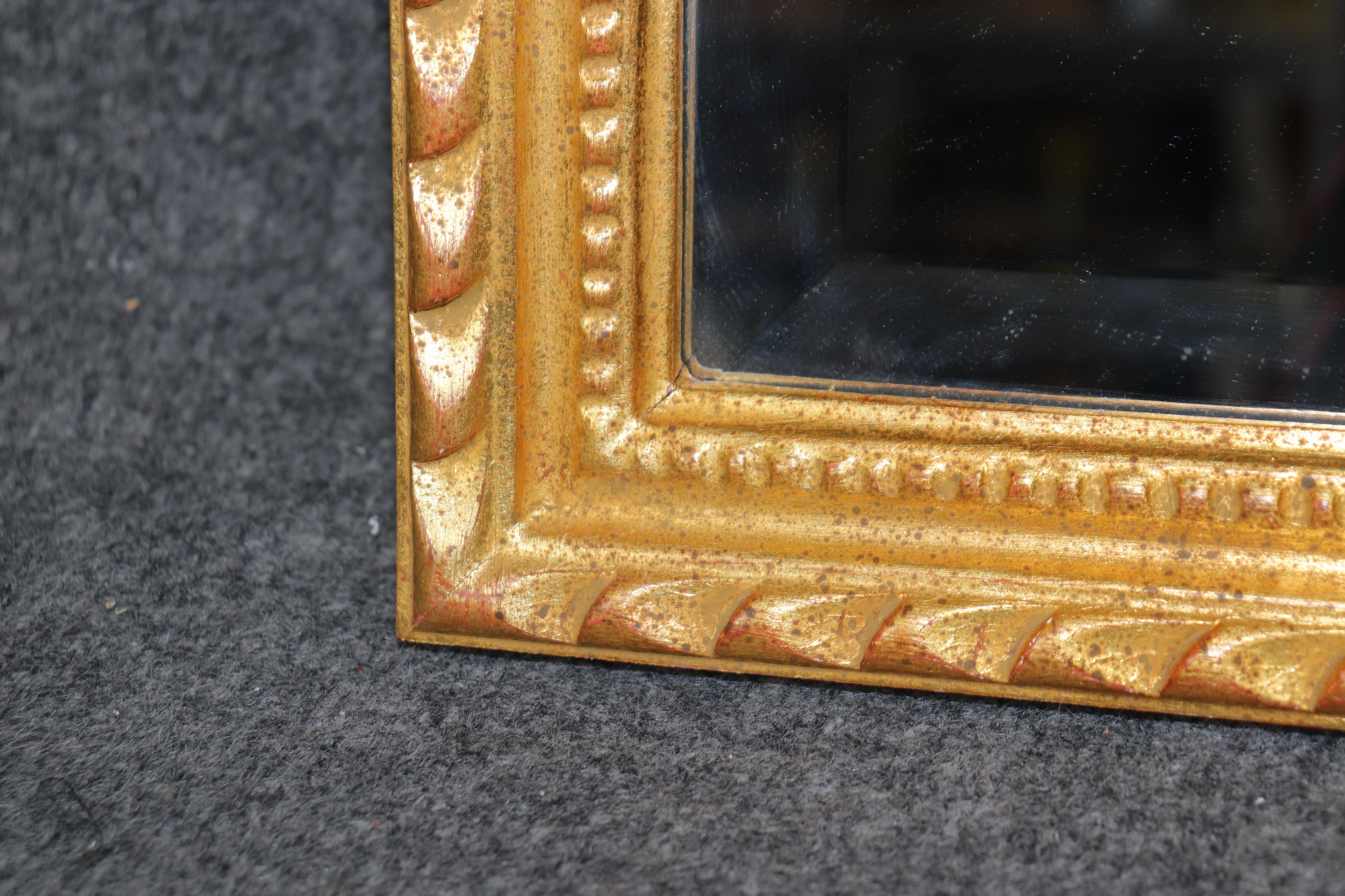 Louis XVI Style Carved Gold Gilt Beveled Glass Mirror By Labarge 1