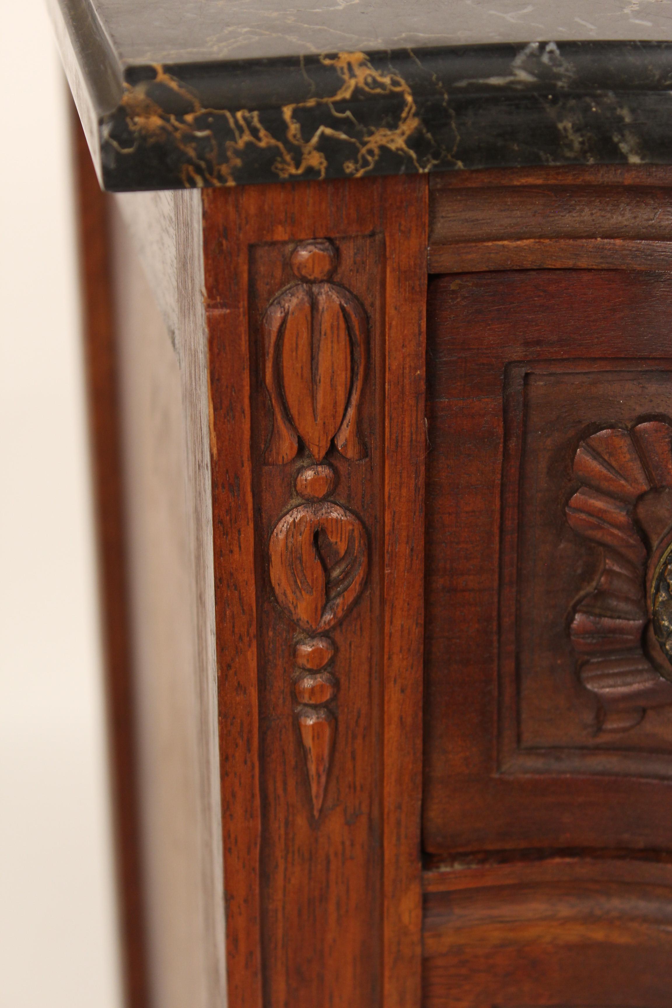 Louis XVI Style Carved Walnut Chest of Drawers 3