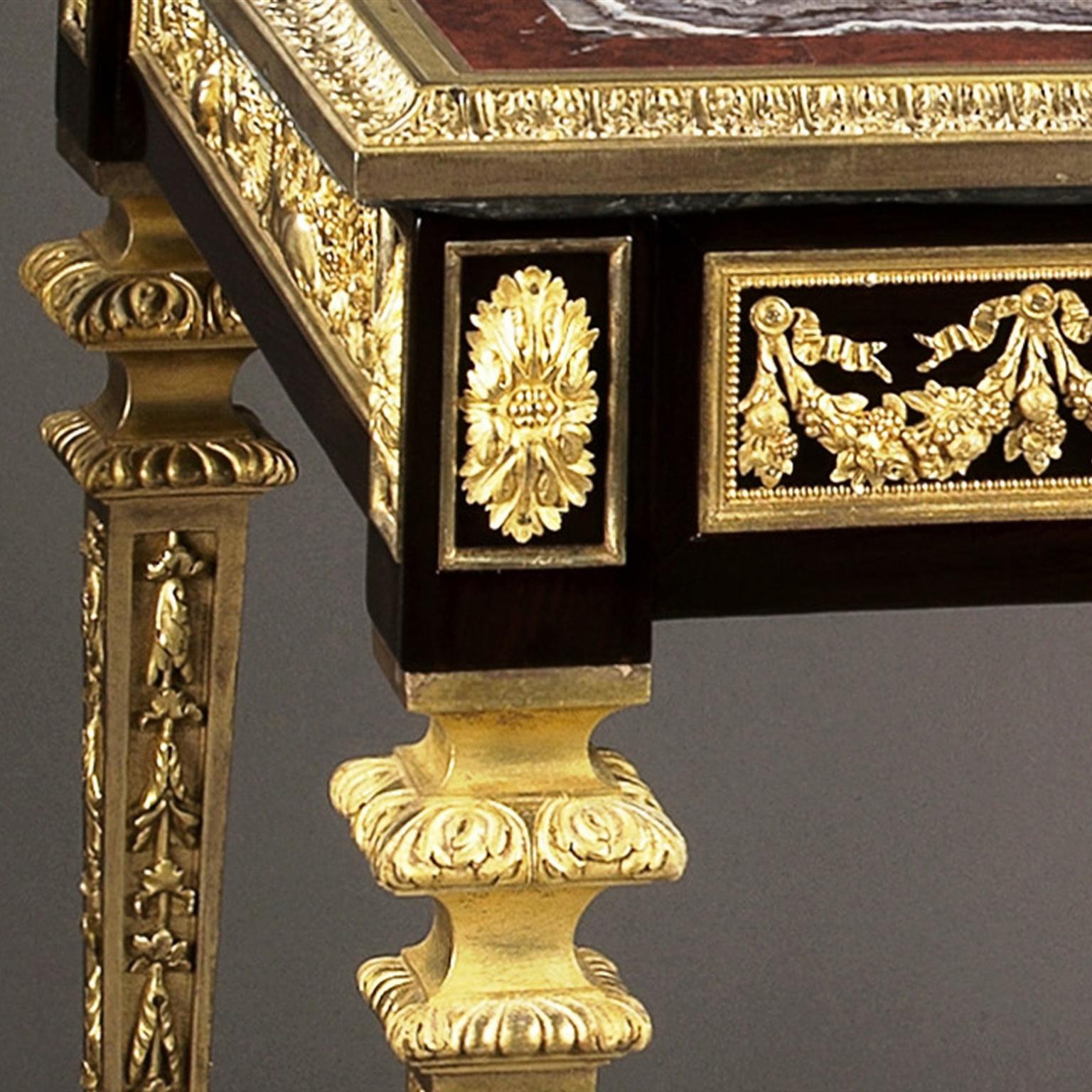 Gilt Louis XVI Style Centre Table in the Manner of Adam Weisweiler, circa 1890 For Sale