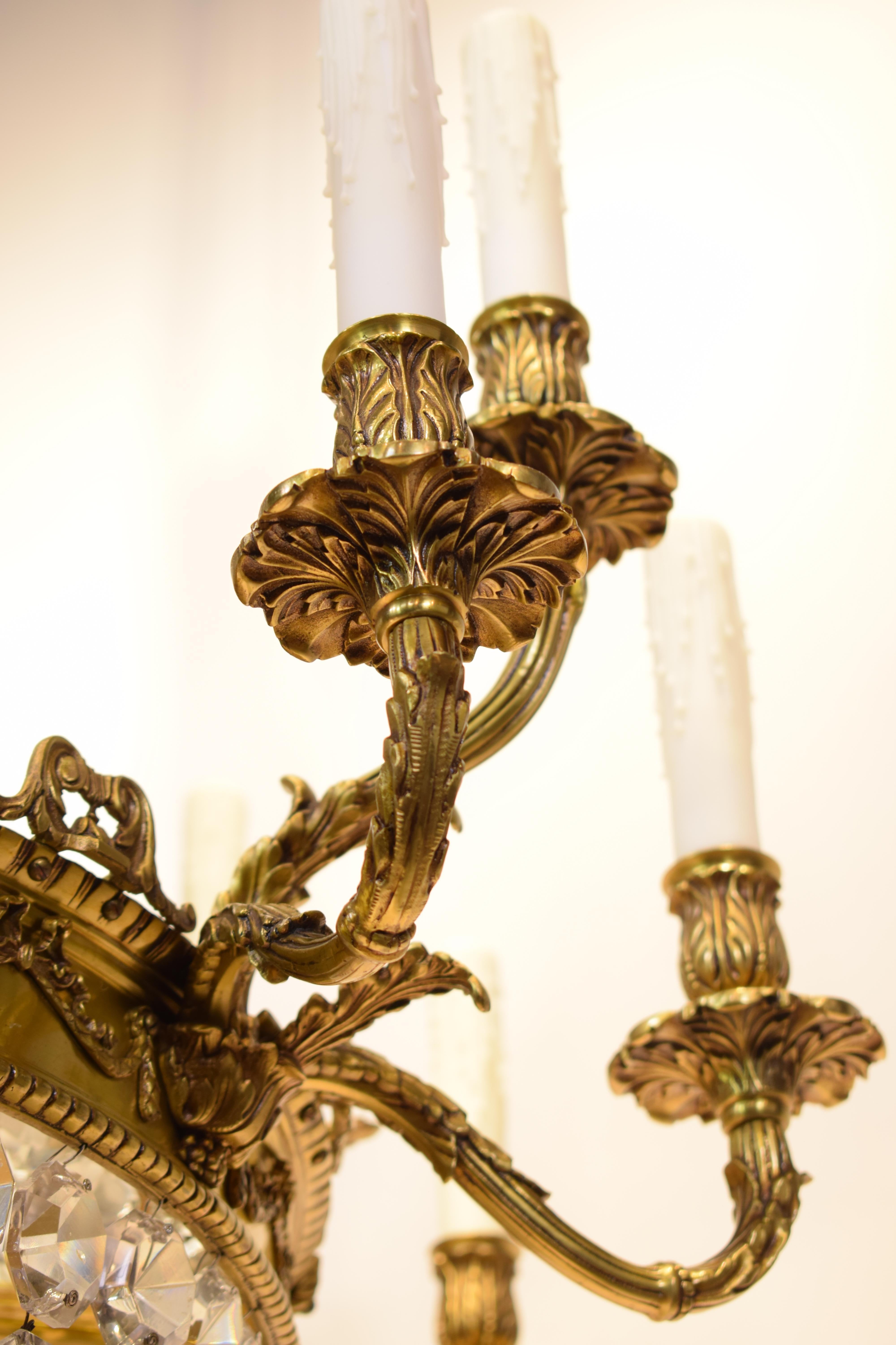 Early 20th Century Louis XVI style Chandelier For Sale