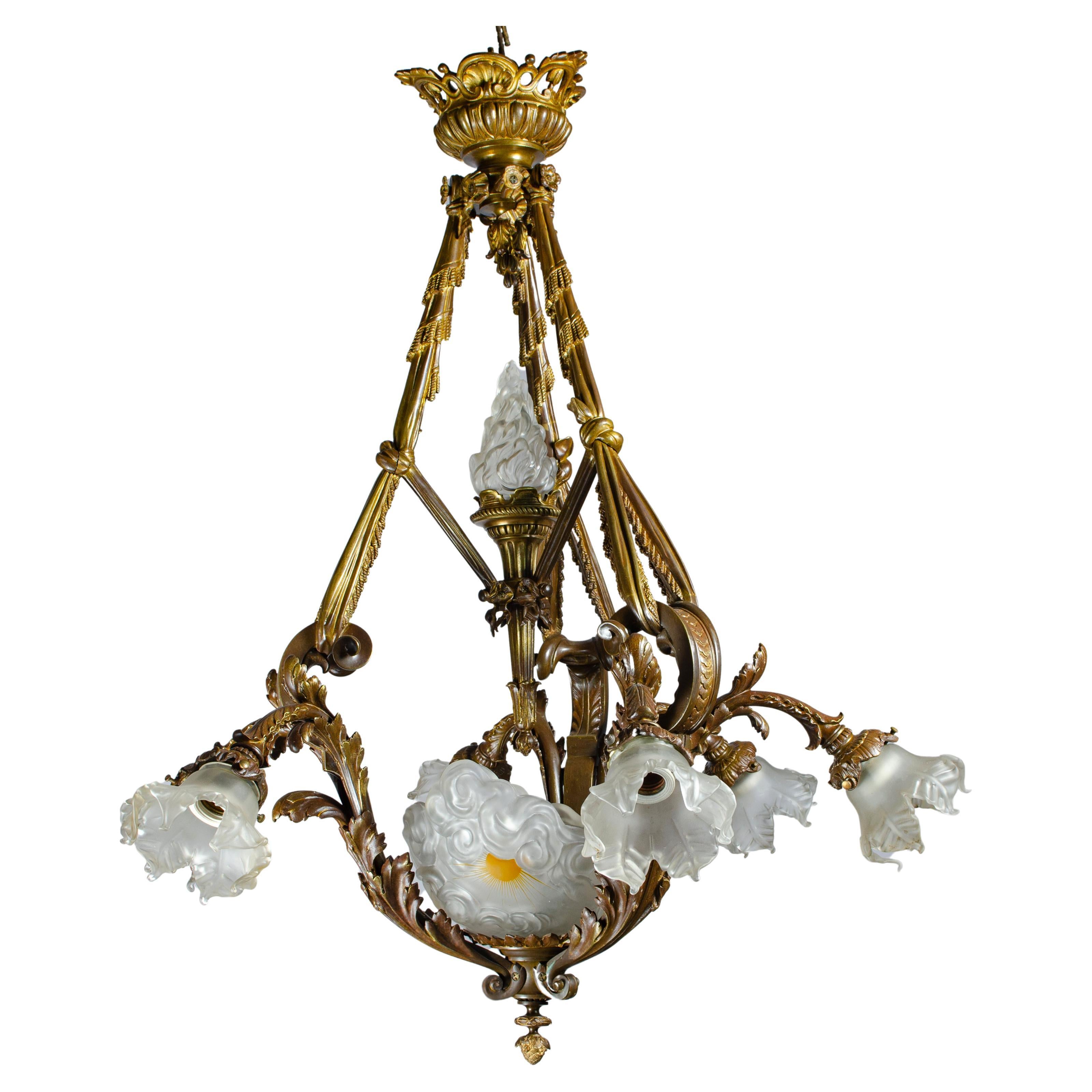 Louis XVI Style Chandeliere For Sale